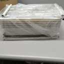 6-Tier Utility Cart with 6 Drawers, Rolling Utility Cart with 2 Lockable Caster Wheels, Multipurpose Mobile Rolling Drawer Cart for Office Bathroom Kitchen, Ivory White