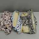 3 x Langsprit Washable Female Dog Diapers - Doggie Reusable Diapers for Doggy Puppy Female in Period - Highly Absorbent Dog Heat Panties Leopard XXL