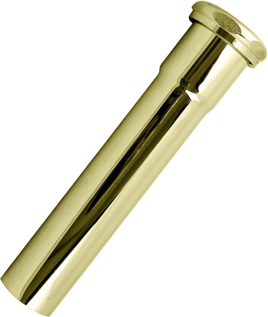 Westbrass A422-01 1-1/2" x 8" Slip Joint Extension Tube, PVD Polished Brass