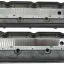 1 SET SHLPDFM Engine Valve Covers Cast Aluminium Polished Tall Chevy Valve Covers with Coil Mounts Fits for LS LS1 LS2 LS3 5.3 6.0 6.2 Engine