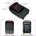 Adapter Plug for Dewalt 20 V Battery Slot Specifically Designed for the DogChrymion Cordless Vacuum CVC010B