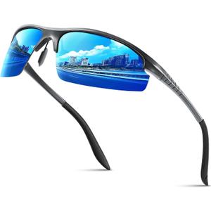 Polarized Sport Sunglasses for Men and Women, Lightweight Sun Glasses with UV Protection for Cycling Running Z1