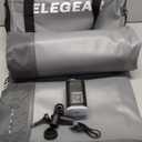 Elegear FiberAir Camping Sleeping Pad, 4 Ultra-Thick & 1100lb Ultra-Support Camping Air Mattress with Multi-Function Electric Pump, Durable Sleeping Pad for Camping/Hiking/Tent/Home (Light Grey)