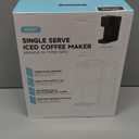 Single Serve Coffee Maker for K Cup, Ground and Tea Leaves, Hot and Iced Coffee Machines with Bold Setting, 6 to 16 Oz Brew Sizes, Compact for Small Spaces, Black (2.0 Version)