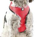 Furhaven Adjustable Padded Mesh Dog Harness - Red, Large