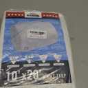 TARPAL 10x20 Feet White Tarp Waterproof Multipurpose Protective Cover All Purpose Outdoor Poly Tarps Cover for Shed, Camping, Farm,Firewood, Boat,Outdoor Furniture, Roof Waterproofing