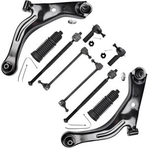ASTARPRO - 10pcs Suspension Kit Front Lower Control Arms with Ball Joints/Tie Rod End Inner and Outer with Boot/Front Sway Bar Links Compatible with 2005-2007 Ford Escape Mazda Tribute Mercury Mariner