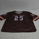 SOLY HUX Jersey Shirts for Women Oversized T-Shirt Jersey Top Graphic V Neck T-Shirts for Teen Girls Casual Football Tee Tops M