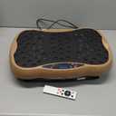 Vibration Plate Exercise Machine, Health & Fitness Full Body Vibration Platform, Portable Vibration Plate Platform for Weight Loss Home Fitness, Lymphatic Drainage, w/Resistance Bands+Remote (Gold)
