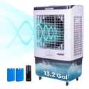 Swamp Cooler, 7500 CFM Evaporative Air Cooler with 3-Speed, Remote Control, 24H Timer, 13.2 Gallon, 9 FT Cord, Portable swamp cooler for Indooor Outdoor Patio Garage Use, ETL Safety Listed