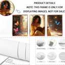 3pcs Black Girl Reading Books Canvas Wall Art Colorful Book Butterflies Posters Prints African American Girl Wall Decor Pictures For Living Room Bedroom Study Reading Room Home Decoration Unframed