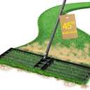 Jardineer Lawn Leveling Rake 45 Inches with 72 Inches Long Handle, Yard Leveling Rakes for Grass Soil, Lawn Leveler Rake Heavy Duty, Ground Dirt Leveler for Yard