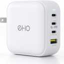 USB C Wall Charger, 100W PD 3.0 PPS 4-Port GaN III Fast Charger Type C Charging Station Foldable Power Adapter Travel Charger Block Compatible w/MacBook, Laptop, iPad, iPhone, Samsung and More-White