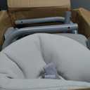 Graco Slim Spaces Compact Baby Swing, Space Saving Portable Bay Swing with Height Adjustable Legs & Soft Toys, Reign