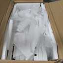 Floating Nightstand Set of 2 with Charging Station  Modern White Wall Mounted Bedside Tables with Walnut Fluted Drawers  Mid Century Nightstands for Bedroom, Small Spaces, Retro MCM Style