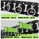 UMIRO E Track Tie-Down Rail Kit,32PCS 4FT E-Tracks Set Includes 8 Steel Rails & 8 O Rings & 8 Tie-Offs with D-Ring & 8 End Caps,Securing Accessories for Cargo,Motorcycles,and Bikes(Black, 4ft)