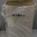 MRBIN Metal Motion Sensor Adsorption Diaper Pail Refills with Lid, 8gal / 30L Covered Touchless Square Baby Adult Trash Can, Pet Litter Garbage Bucket for Nursery Bedside, Bathroom, Toilet, White