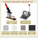2x2in Square Photo Magnet Maker Machine - Friendly for All Skill Levels
DIY Fridge Magnets Making Kit, Includes Press + Paper Cutter + 200pcs Materials + 100 Photo Paper