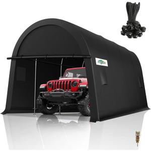 COBIZI Carport Canopy 12x20 Heavy Duty Portable Garage with Removable Doors & Vents, Galvanized Frame(Outperforms Metal) Car Port Canopy Tent with All-Season Tarp for Outdoor Storage Shed Car