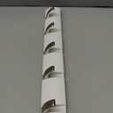 Umbra Flip Wall-Mounted Coat Rack with 5 Hooks  Modern, Space-Saving Storage for Hats, Jackets, Bags, Entryway, Mudroom, Closet, Bathroom, Bedroom  White/Nickel