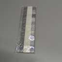 GSHLLO 200 Pcs 23 x 32mm Self Adhesive Hanging Tags Clear Sticky Display Tags Wall Hanging Sticky Tabs Round Hole Sticker Hang Tags Plastic Sticky Hangers for Store Retail