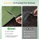 Grenebo Weed Barrier Fabric, 4FT x 50FT, Non-Woven Landscape Fabric, Easy to Cut & Fray-Resistant, Breathable & Permeable, Landscaping Fabric with 15 Stakes, for Gardens, Flower Beds, Vegetable Plots