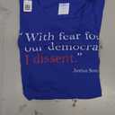 With Fear For Our Democracy I Dissent Justice Immunity Quote T-Shirt Large