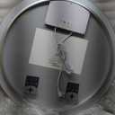 LED Bathroom Mirror 28 Inch Round Bathroom Mirror with Lights, Circle LED Mirror, Wall Mounted Lighted Bathroom with 3 Colors Brightness, Anti-Fog, Dimmable, Shatter-Proof