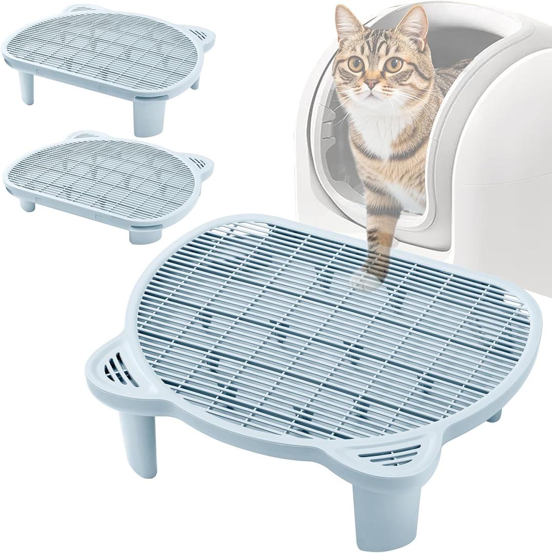 Litter Catching Step for Cat Litter Box, Litter Trap Stool for Automatic Litter Box Self Cleaning, Litter Collection Stairs, Litter Catcher Ramp for Old Geriatric Senior Cat or Kitten