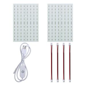 Lithophane LED Backlight Board(4Pcs): PCB Light Replacement Kit with Connection Cable for Transparent Illumination Panel Photo Model DIY Printing Project 3D Printer Accessories