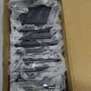 Maitys 12 Pcs Vanity Drawer Organizer 9 x 3 x 2 Inches Clear Plastic Utensil Organizers Kitchen Drawers Dividers for Office Desk Silverware Kitchen Utensils Cosmetics and Bathrooms(Black)