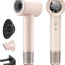 Hair Dryer, 1600W High Speed Ionic Blow Dryer with 300 Million Negative Ions, 160000 RPM Brushless Motor for Fast Drying, 59dB Low Noise & 65M/S Hair Dryers for Home Travel, Pink