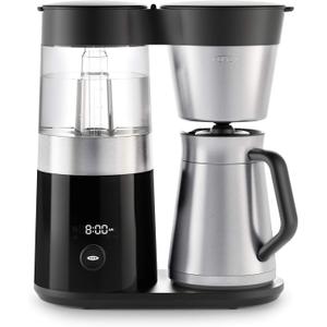 OXO Brew 9-Cup Coffee Maker Stainless Steel, Programmable Coffee Machine with Single Serve or Full Carafe Options, SCA Certified Home Brewer