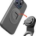 sincetop Bike Phone Mount - Mountain Bicycle Stem Phone Holder - Series Q [ Quad ] - Quick Lock & Release - Aluminum Handlebar Cycling Cell Holder for MTB Ebike Road Electric Gravel Bikes