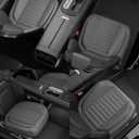 2 Pack Car Bottom Seat Covers, Luxury Leather Front Seat Covers, Breathable and Waterproof Automotive Bottom Seat Covers, Universal Anti-Slip Seat Covers Fit for Most Vehicles (Gray)