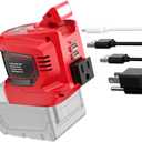 Power Inverter for Milwaukee 18V Battery,Ecarke 200W Portable Power Supply Inverter,DC 18V to AC 110V~120V Battery Station with 2 USB&AC Powered Outlet for m18 Inverter