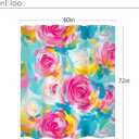 Cinbloo Abstract Rose Colorful Flower 60Wx72H Shower Curtain Watercolor Pink Blue Floral Oil Painting Minimalist Modern Bathroom Curtain Set Girl Women Pretty Aesthetic Bath Bathroom Accessories Decor