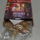 Christmas Star Tree Topper, 10 in Santa Gift Rose Gold Wire Glitter Tree Top for Christmas Tree Decorations, 20 LED Lights Metal Treetop Xmas Decor for Indoor Office New Year Holiday Tree Decoration