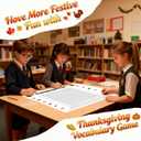 VYWmna Jumbo Thanksgiving Word Search Poster, Giant 36"X24" Wall Game,New Large Holiday Activity Poster with 50 Words,Fun Word Find Decor for Thanksgiving Party