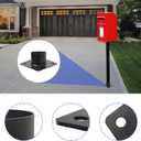 3 Inch Pier Mount Base - Heavy Duty Metal Post Light Adapter - Outdoor Bracket for Lights, Mailboxes, Light Poles & Flagpoles 2-Pack Black