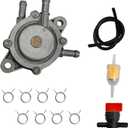 Aluminum Alloy Fuel Pump Replacement Set Compatible with Part 808656 691034 808281 692313 557033 Briggs Stratton Kohler Lawn Mower Tractor Prevent Oil Leakage Chrome