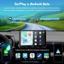 CARPURIDE W901 Pro with Wireless Bluetooth Transmission Portable Carplay & Android Auto Car Stereo, 1080P Touch Screen, Mirror Link/GPS/Siri/FM, with 3 Bracket