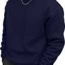 Sailwind Men's Crewneck Casual Sweatshirt Long Sleeve Fashion Cotton Pullovers (X-Large, Blue)