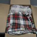 Comfort Spaces Cotton Flannel Sheets King Size, Ultra Soft Flannel Sheet Set with 14" Elastic Pocket , Plain Print Warm Flannel Bedding, Scottish Plaid Red 4 Piece