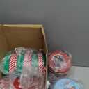 LemonRoad 18 Pack 5.2 Inch Round Christmas Cookie Tins with Lids for Gift Giving Holiday Treats, Metal Empty Candy Tin Containers, Small Xmas Cookie Jar for Baking Party Favors(Classic Style)