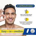 Probiotics for Men, 500 Billion CFUs & 12 Strains, Prebiotic & Probiotic, Cranberry, Saw Palmetto, Digestive Enzymes, Gut & Bloating, Lung Liver Prostate Support, 30-Day Supply