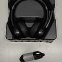 TECKNET Wireless Headset, Bluetooth Headset with Noise Cancelling Microphone - Rechargeable Bluetooth V5.2 Headphones, 50H Playtime & Mic Mute, On Ear Headphones for Trucker/Remote Work/Call Center (Deep Black)