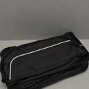 Lacrosse Stick Bag (Up to 46in), Lacrosse Carrying Case for Men Women, Lacrosse Equipment Bag with Shoe Compartment Up to US Men Size 16 (Black)