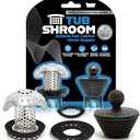 TubShroom Ultra Revolutionary Bath Tub Drain Protector Hair Catcher/Strainer/Snare, Stainless Steel, Stainless Combo