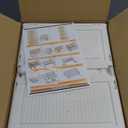 CTSNSLH 4 Tier Plastic Storage Bins and Boxes Organizer - Stackable with Lids for Bedroom, Living Room, Office - Foldable Containers (White)